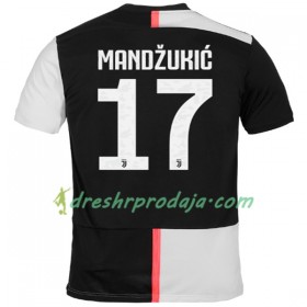 Nogometni Dresovi Juventus MANDZUKIC 17 Domaći 2019/2020 Kratkih Rukava